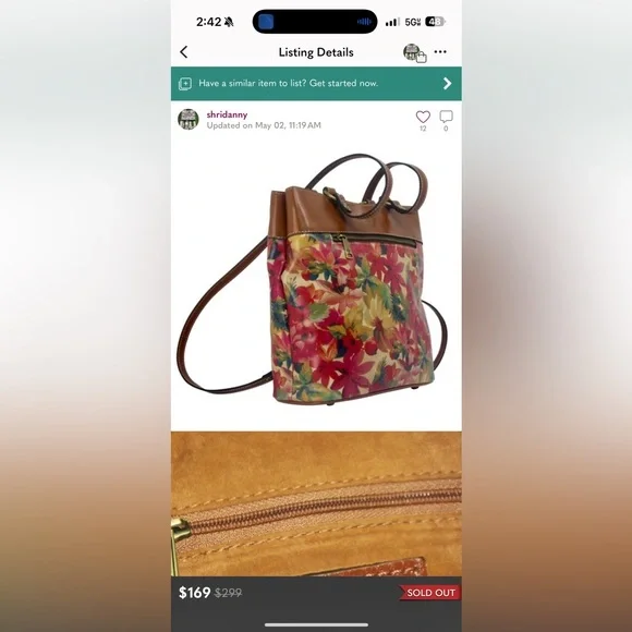 Patricia Nash Albi floral print - Picture 3 of 11